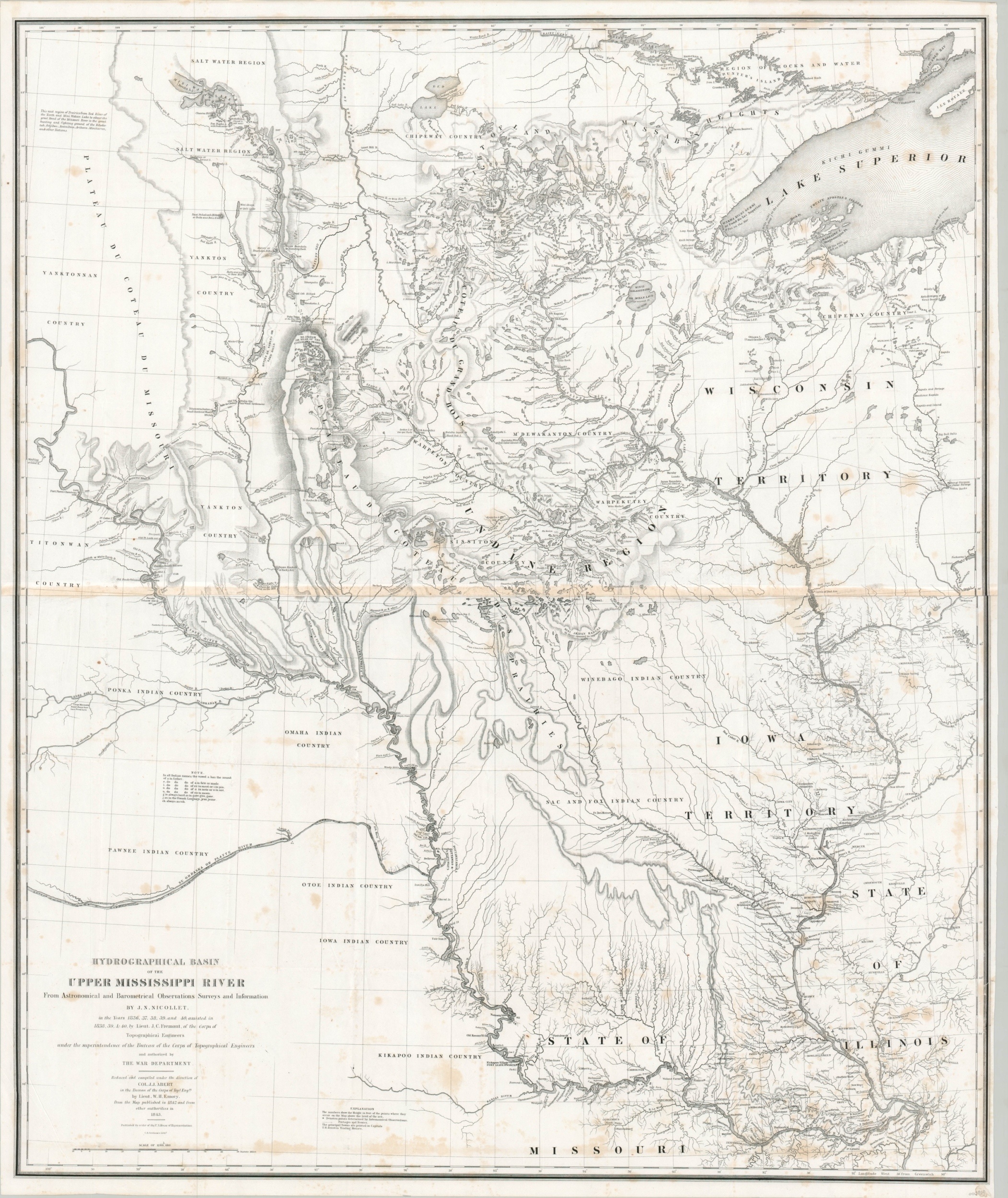 Hydrographical Basin of the Upper Mississippi River
