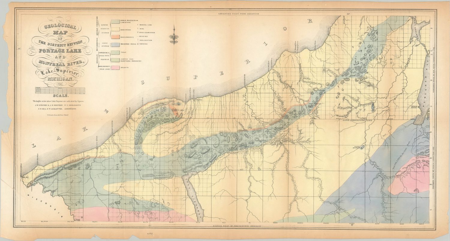 [Geologic Maps of Michigan's Upper Peninsula] - Curtis Wright Maps