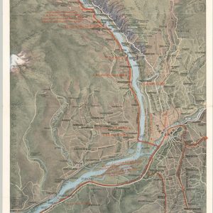 Spokane, Portland, and Seattle Railway Company Air View of the Columbia River Scenic Route
