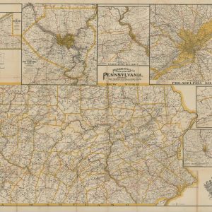 Mendenhall's Guide & Road Map of Pennsylvania, Showing Main Touring Routes & Good Roads, Locations of Towns, Post Offices, R.R. &c.