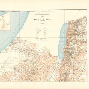 Karte von Arabia Petraea [Map of Arabia Petraea]