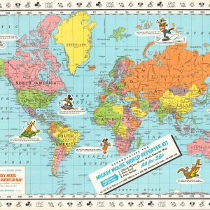 Mickey Mouse World Reporter Map