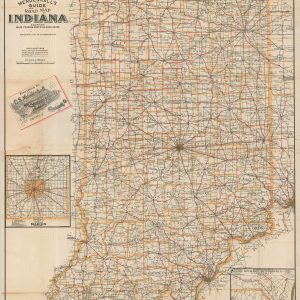 Mendenhall's Guide and Road Map of Indiana