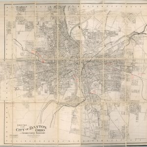 Street Map of the City of Dayton Ohio and Surrounding Territory
