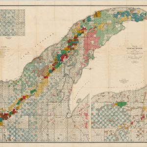 Map of the Copper Range in Northern Michigan