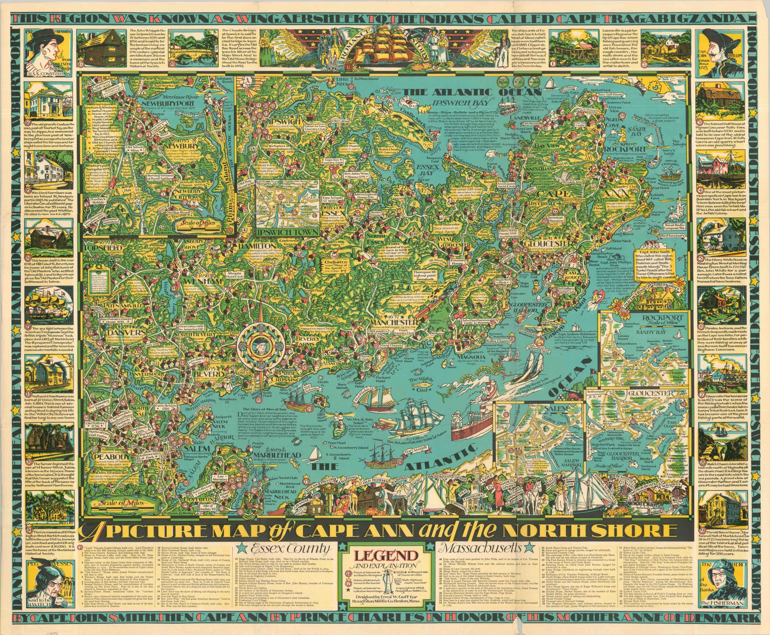 A Picture Map of Cape Ann and the North Shore