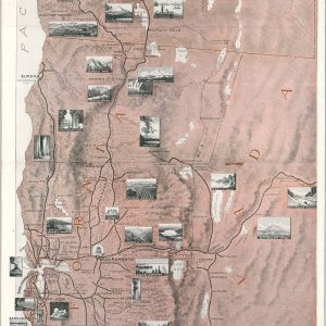 Scenic Map of the Pacific Coast Southern Pacific Lines