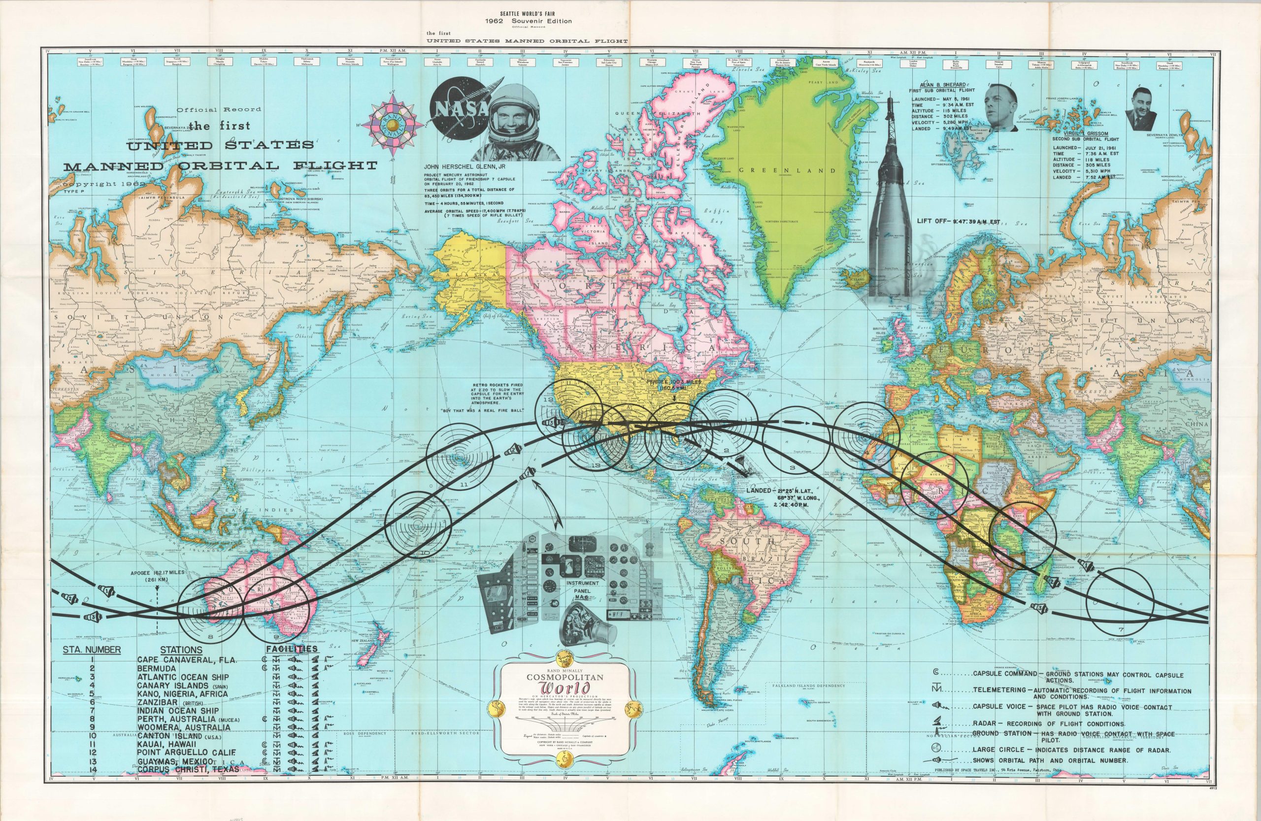 Official Record the First United States Manned Orbital Flight