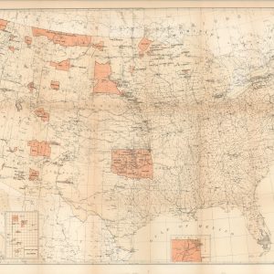 Map Showing the Location of the Indian Reservations within the Limits of the United States and Territories