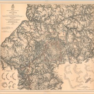 Map Illustrating the Military Operations in front of Atlanta, Georgia