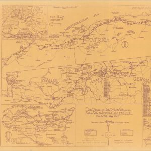 The Route of the Ninth Division Thru the NATOUSA & ETOUSA Nov 8, 1942 - June 1945