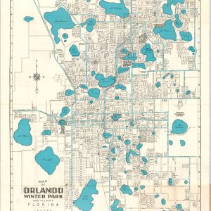 Dolph's Indexed Street Map of Orland Winter Park Florida and Vicinity