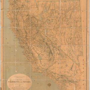 Map of California and Nevada