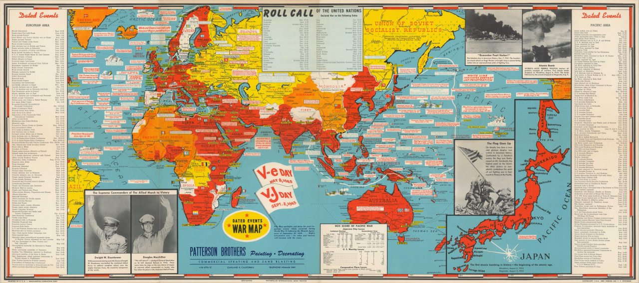 Dated Events War Map - 28th Edition - Curtis Wright Maps