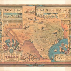 An Historical Map of Texas Beginning with the Spanish Explorations