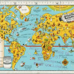 [Mentholatum World Map Ink Blotter]
