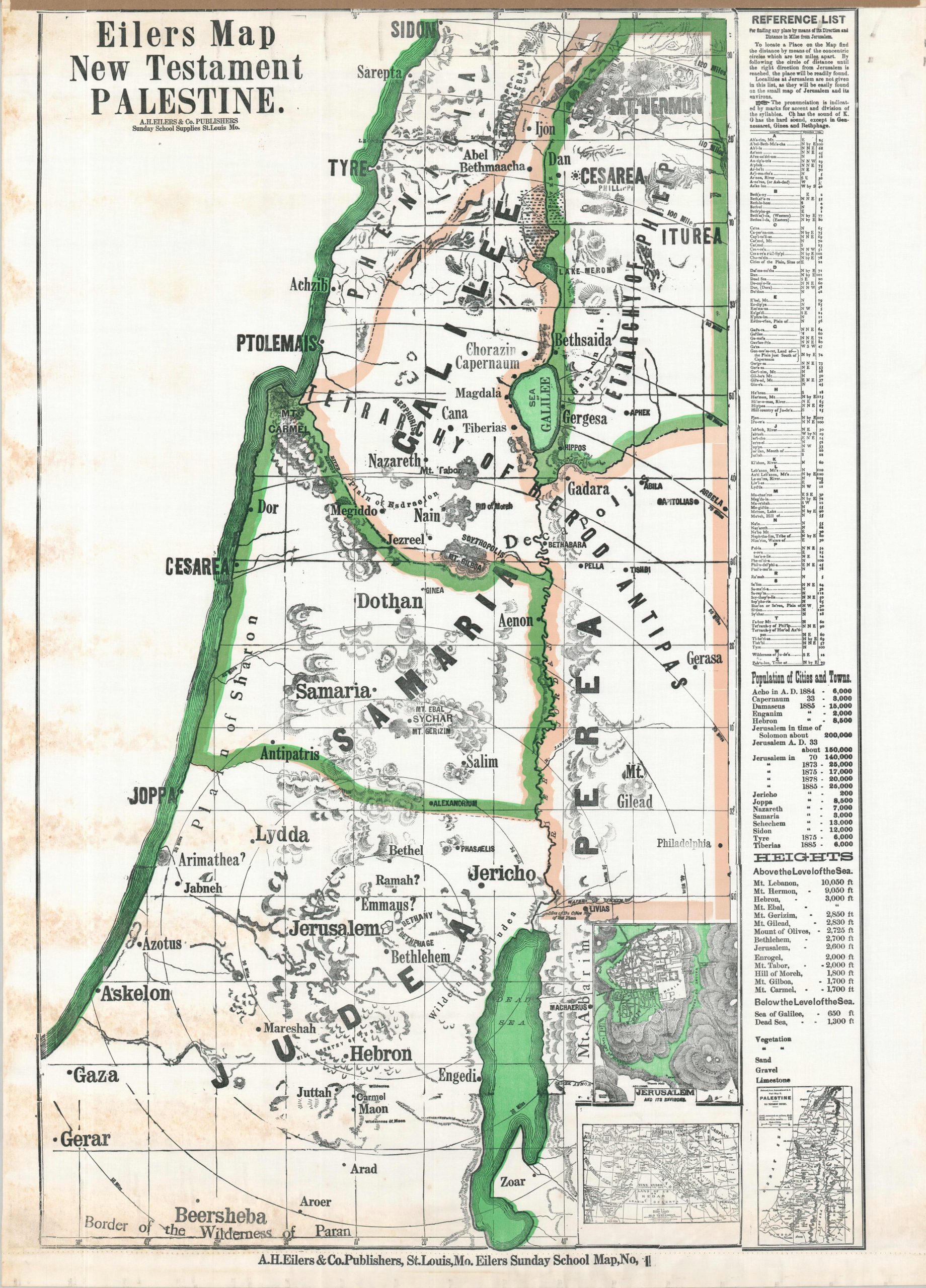 Eilers Map New Testament Palestine
