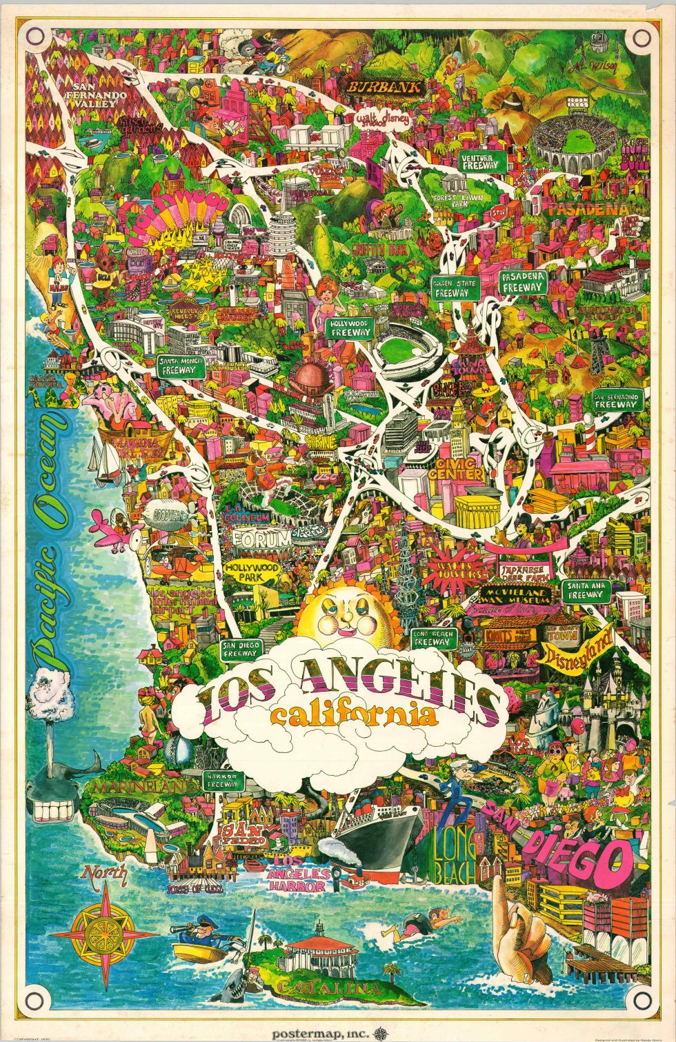 Los Angeles California - Curtis Wright Maps