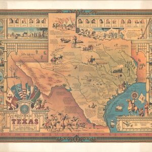 An Historical Map of Texas Beginning with the Spanish Explorations