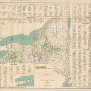 Map Showing the Locations of the Butter and Cheese Factories in the State of New York