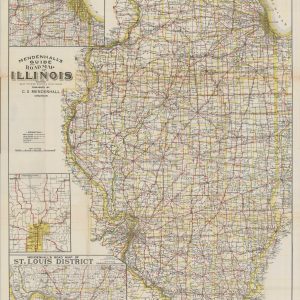 Mendenhall's Guide and Road Map of Illinois