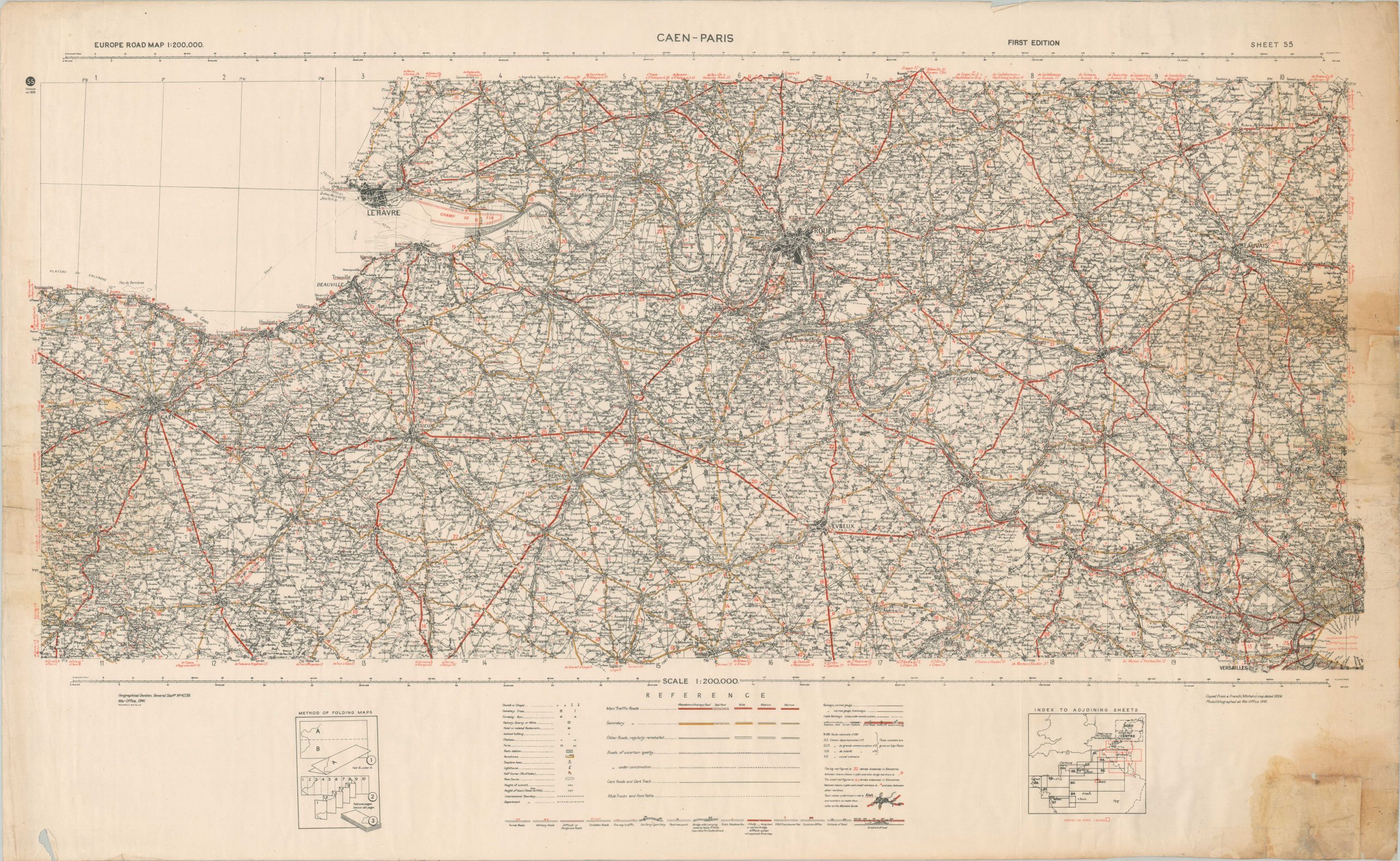 DRAFT - Hand Written Accounts of WWII travels on a set of 1940s European Road Maps