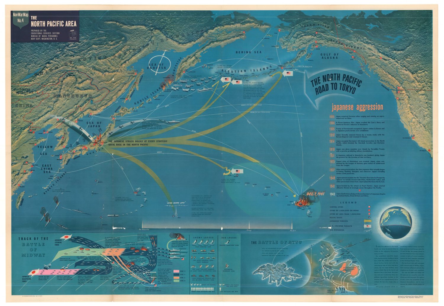 [Complete Set of Six NavWarMaps] - Curtis Wright Maps