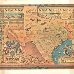 An Historical Map of Texas Beginning with the Spanish Explorations