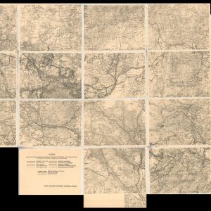Map of Routes from Vera Cruz to the City of Mexico