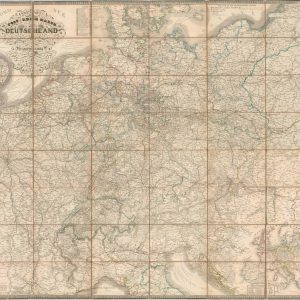 Carl Jugel's Post u. Reise Karte von Deutschland