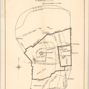 Jerusalem Shewing the various Theories as to the Walls.