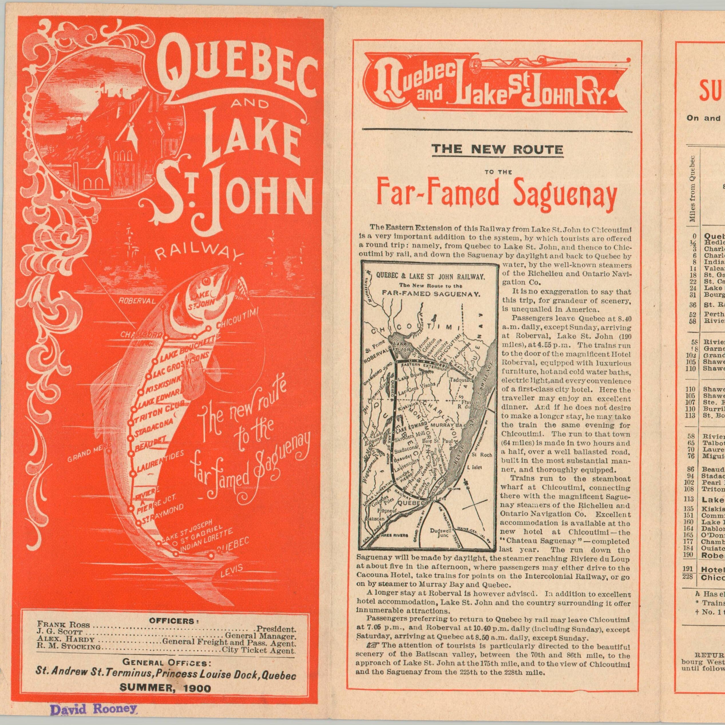 Quebec and Lake St. John Ry. The New Route to the Far Famed Saguenay - Image 2