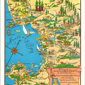 A Cartography of Santa Cruz County on Monterey Bay