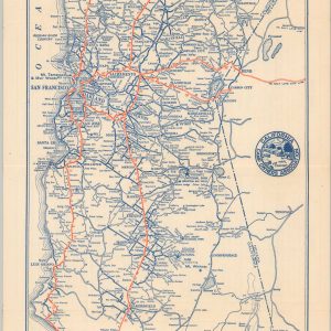 1928 Edition Official Highway Map of California