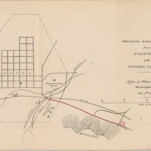 Proposed Macadam Road from Staunton, Va. to the National Cemetery