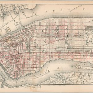 Map of New York City to Accompany The Temperance Movement or the Conflict Between Man & Alcohol