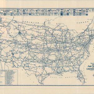 Rand McNally Junior Auto Trails Map of the United States