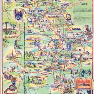 Souvenir Map of the Black Hills of South Dakota