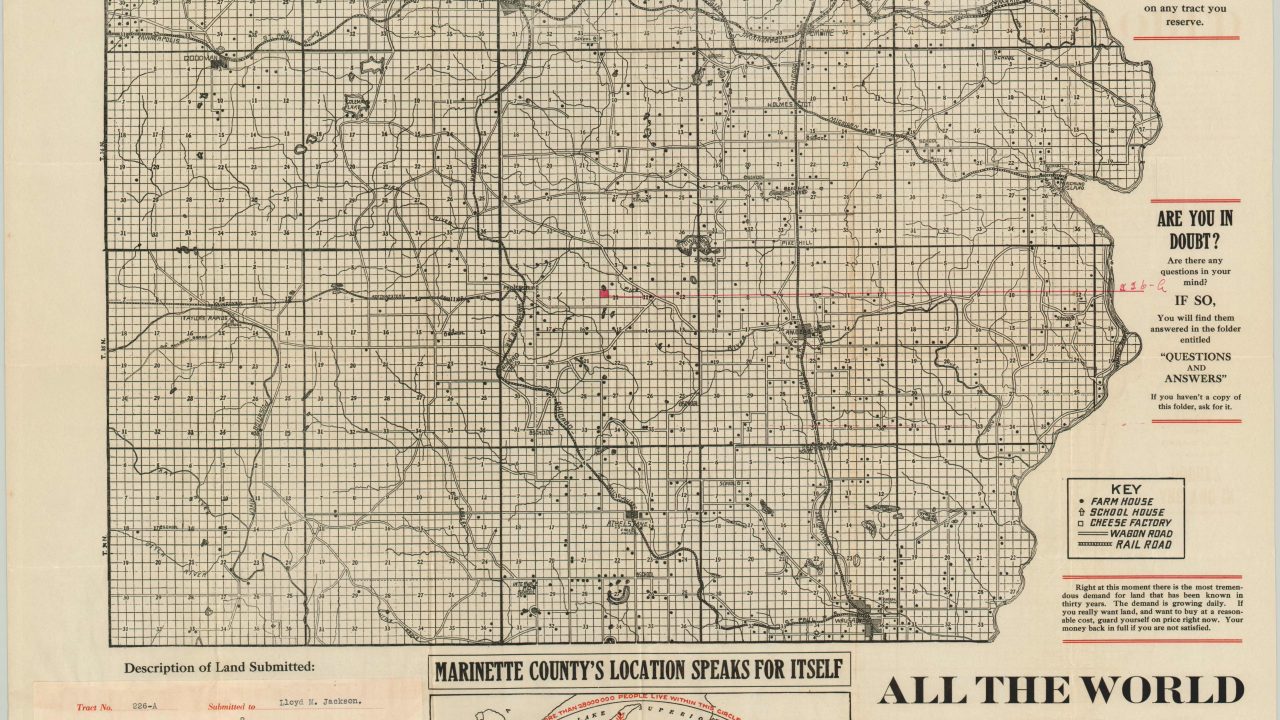 Marinette County Map