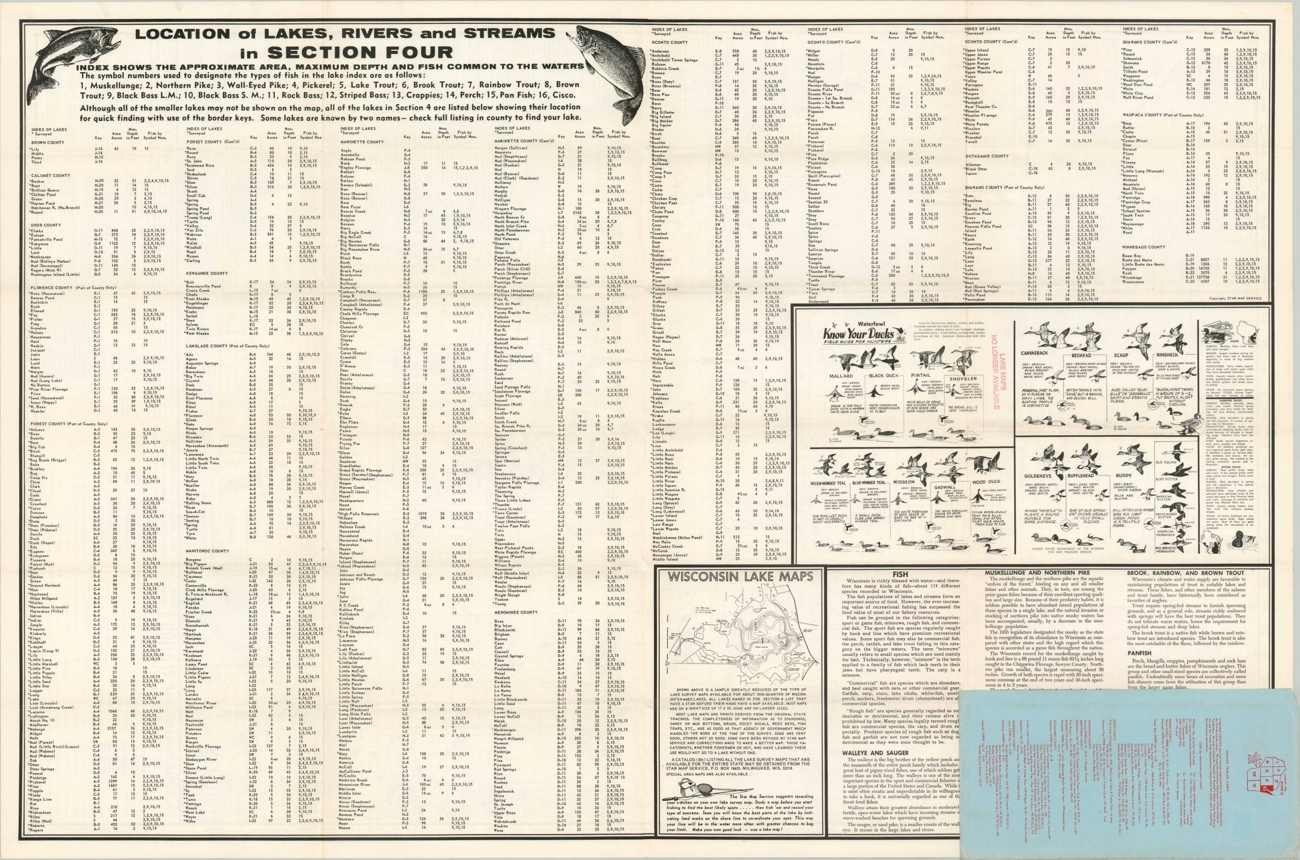 The Sportsman's Map of Wisconsin