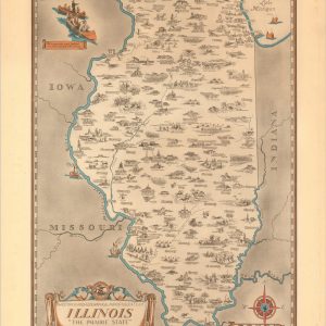 An Historical and Geographical Map of the State of Illinois. "The Prairie State"