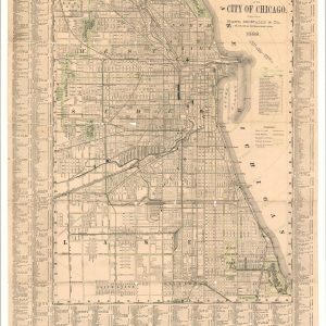 Map Showing the Boulevards and Park System and Twelve Miles of Lake Frontage of the City of Chicago