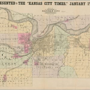 Map of the Vicinity of Kansas City in Kansas and Missouri