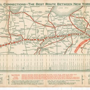 The National Highway with Principal Connections - The Best Route Between New York, Chicago, St. Louis, and Kansas City.