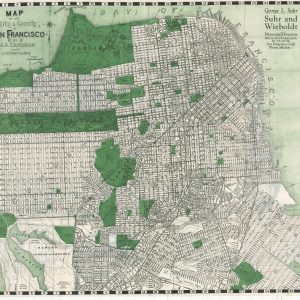 Candrain's Double Indexed Street Number Guide of San Francisco with Car-O-Grams and New Map