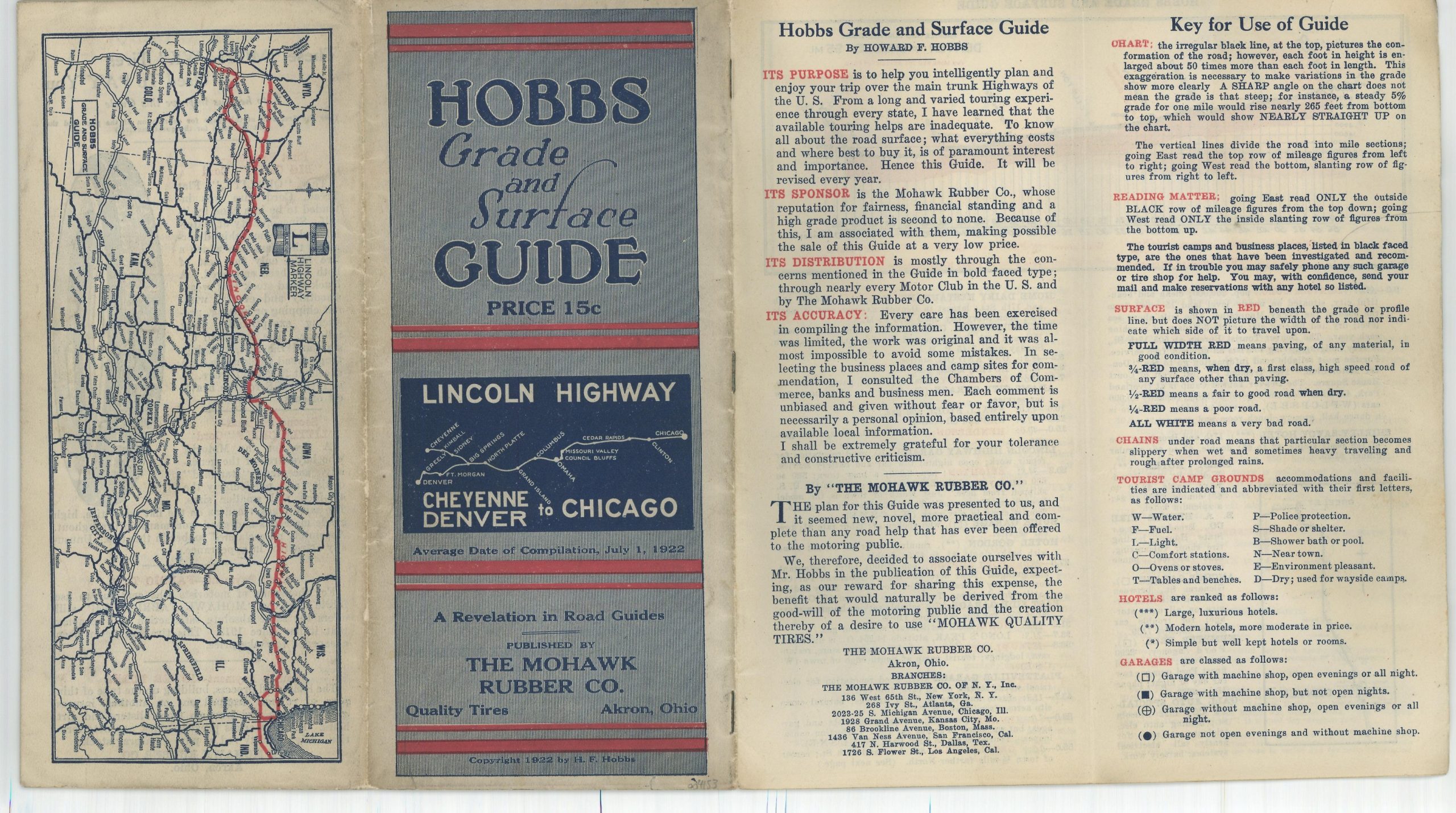 Hobbs Grade and Surface Guide Lincoln Highway Cheyenne Denver to Chicago - Image 2