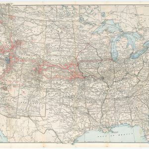 Geographically Correct Map of the United States Issued by Union Pacific System