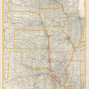 Map of Kansas City Southern Railway Louisiana & Arkansas Railway and Connections