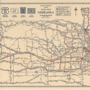 Rand McNally Junior Road Map Nebraska
