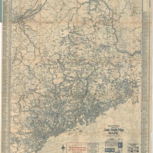 Rand McNally Official Auto Trails Map Maine Vermont New Hampshire